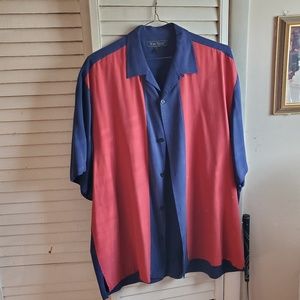 Nat Nast 100 % Silk Short Sleeve Shirt